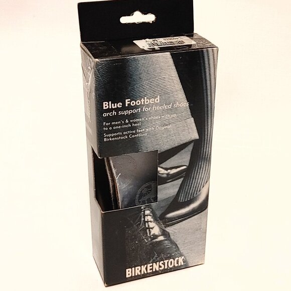 BIRKENSTOCK BLUE FOOTBED Size 45 Narrow BNIP Men's Size 12-12.5 - Picture 1 of 4